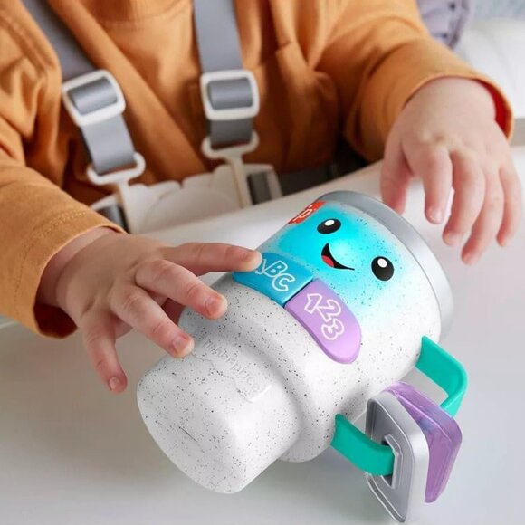 Fisher-Price Laugh & Learn Interactive Coffee Cup Toy with Lights, Music & Learn - Picture 4 of 6